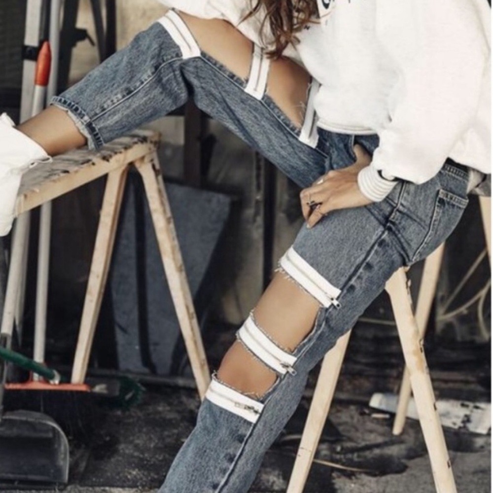 Carmar Zipper Jeans